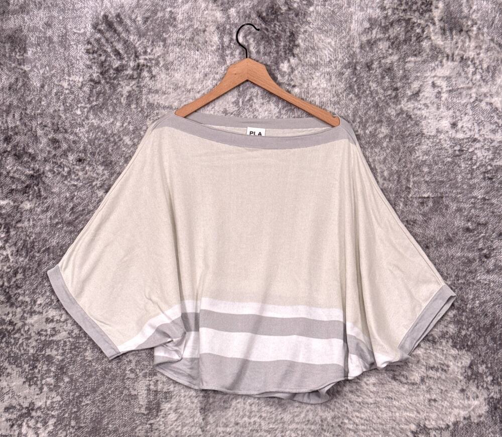 Planet Lauren G Sweater OS One Size Womens Pima Cotton Modal Color Block Stripe